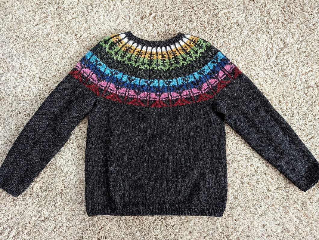 Hand knit Icelandic wool sweater