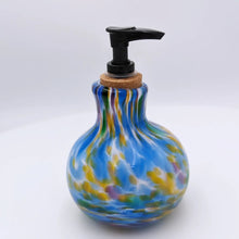 Load image into Gallery viewer, Soap bottle with pump - Blue 7 mix
