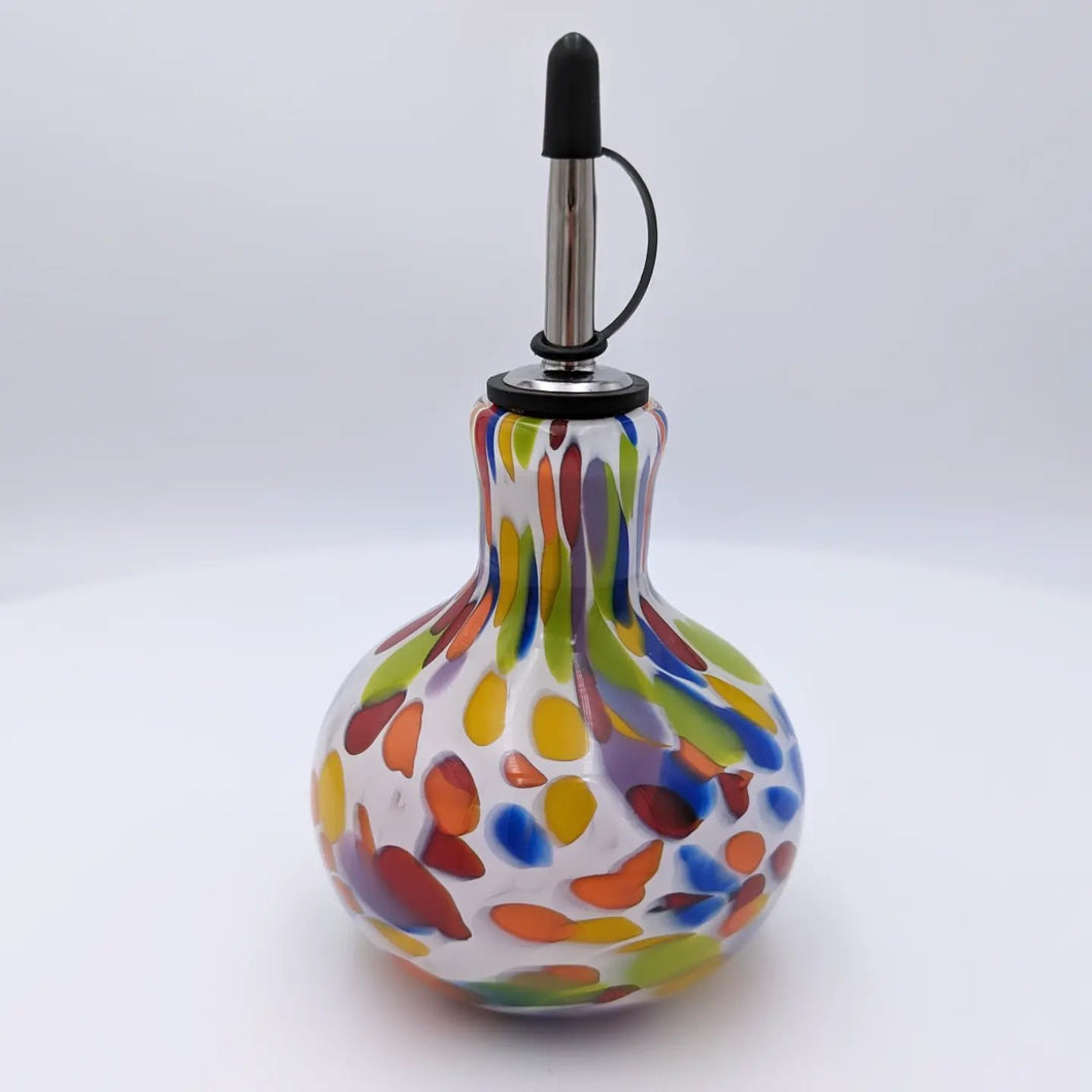 Oil bottle with cap - Rainbow mix large