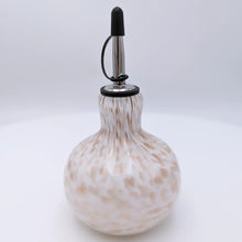 Load image into Gallery viewer, Oil bottle with cap - White with Gold all over
