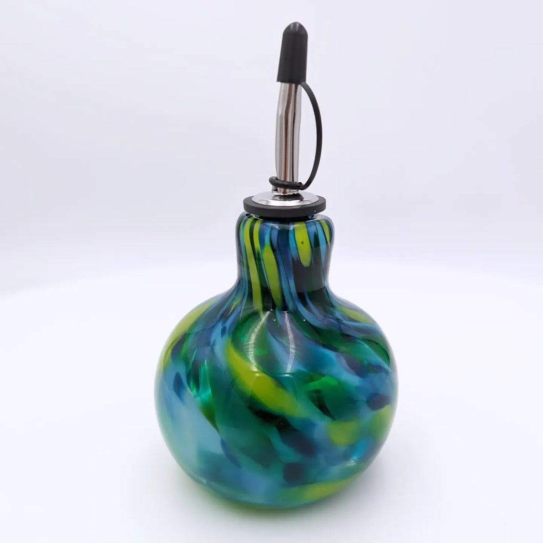 Oil bottle with cap - Green mix