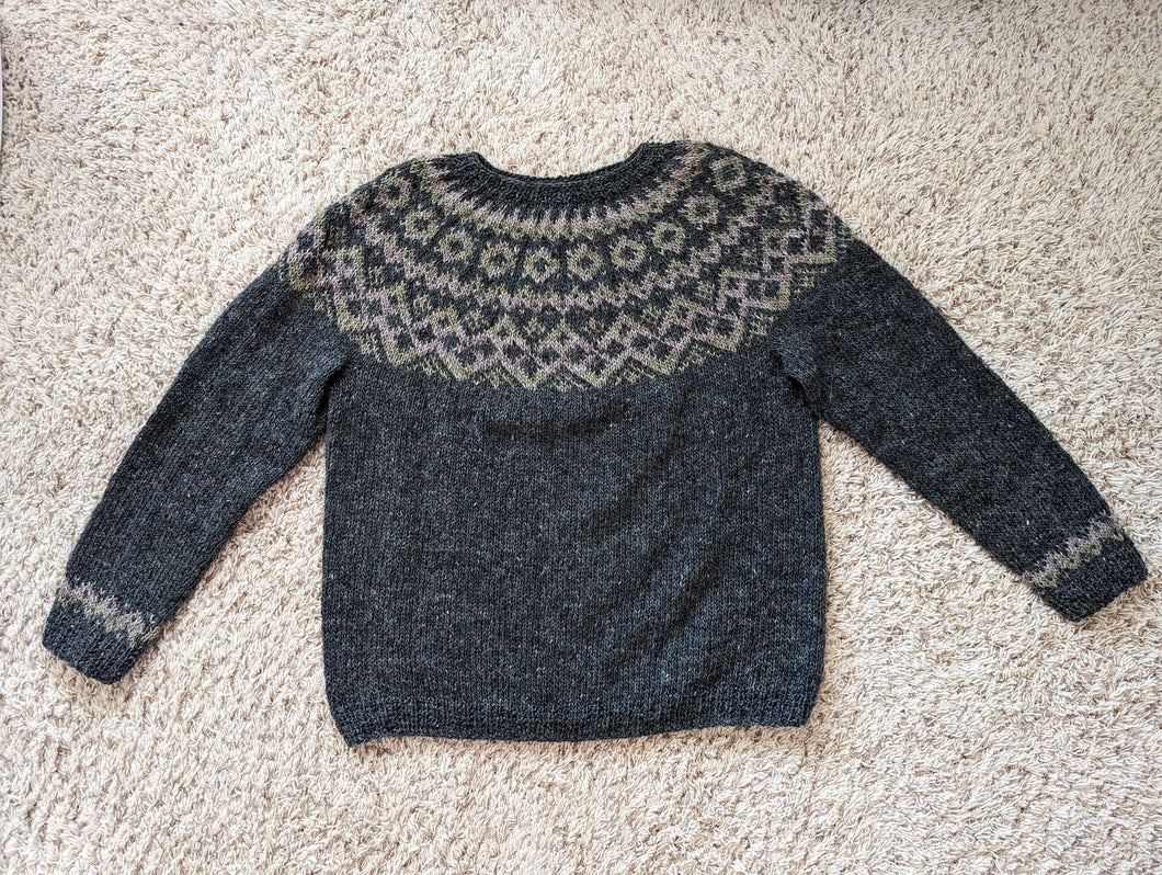 Hand knit Icelandic wool sweater