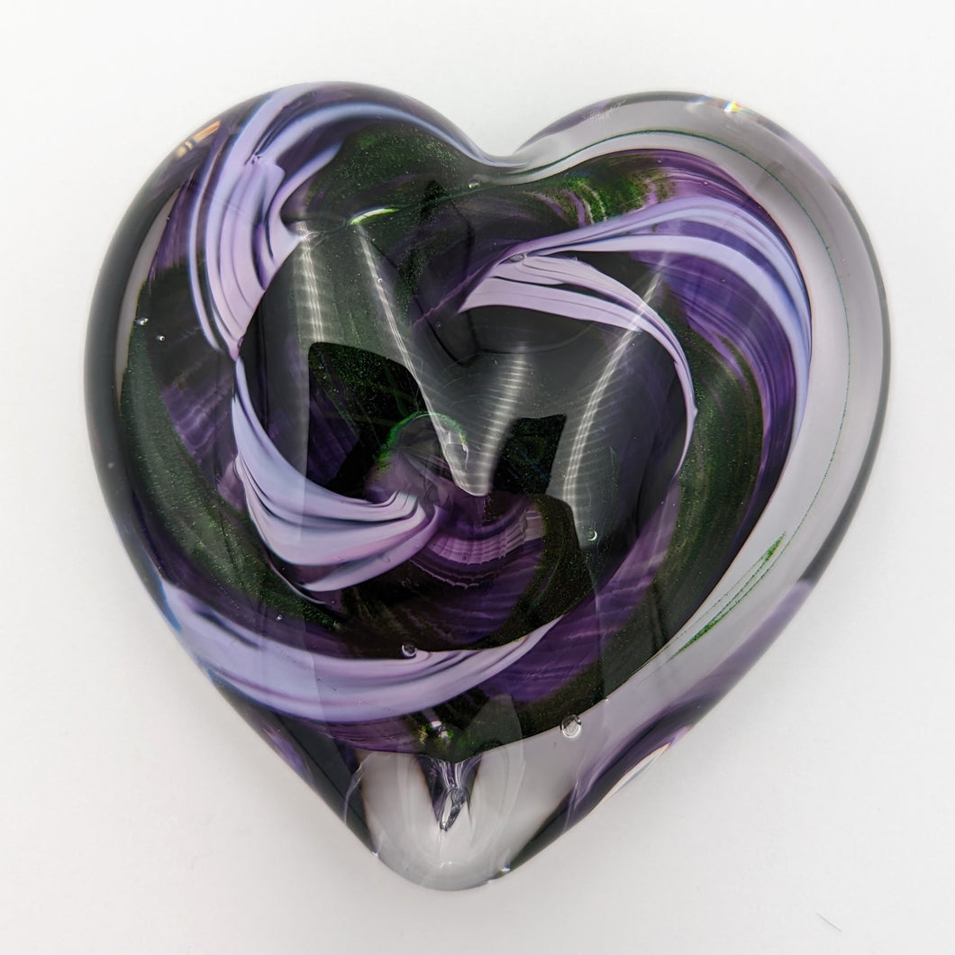 Purple green Heart