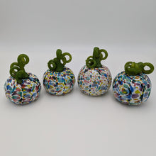 Load image into Gallery viewer, Hand blow glass pumpkin - spring mix
