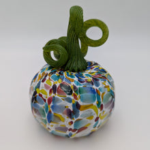 Load image into Gallery viewer, Hand blow glass pumpkin - spring mix
