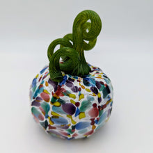 Load image into Gallery viewer, Hand blow glass pumpkin - spring mix
