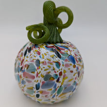 Load image into Gallery viewer, Hand blow glass pumpkin - spring mix
