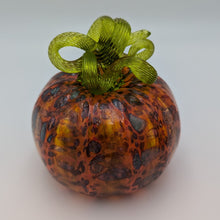 Load image into Gallery viewer, Hand blow glass pumpkin - orange medley
