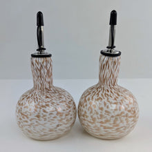 Load image into Gallery viewer, Oil bottle with cap - White with Gold all over
