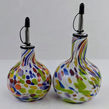 Load image into Gallery viewer, Oil bottle with cap - Rainbow mix on white
