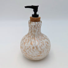 Load image into Gallery viewer, Soap bottle with pump - White with Gold all over
