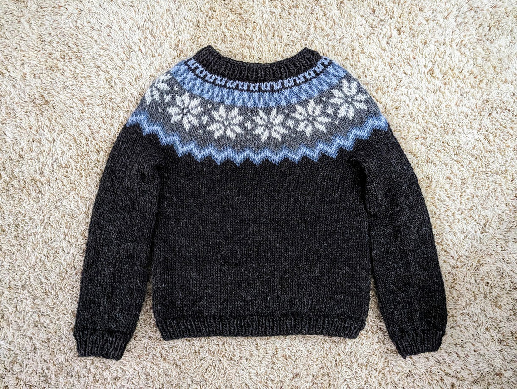 Hand knit Icelandic wool sweater