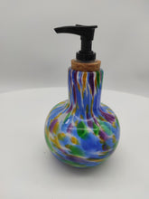 Load image into Gallery viewer, Soap bottle with pump - Blue 7 mix
