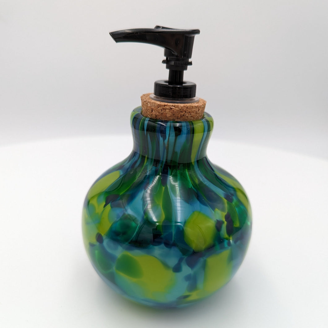 Soap bottle with pump - Green mix