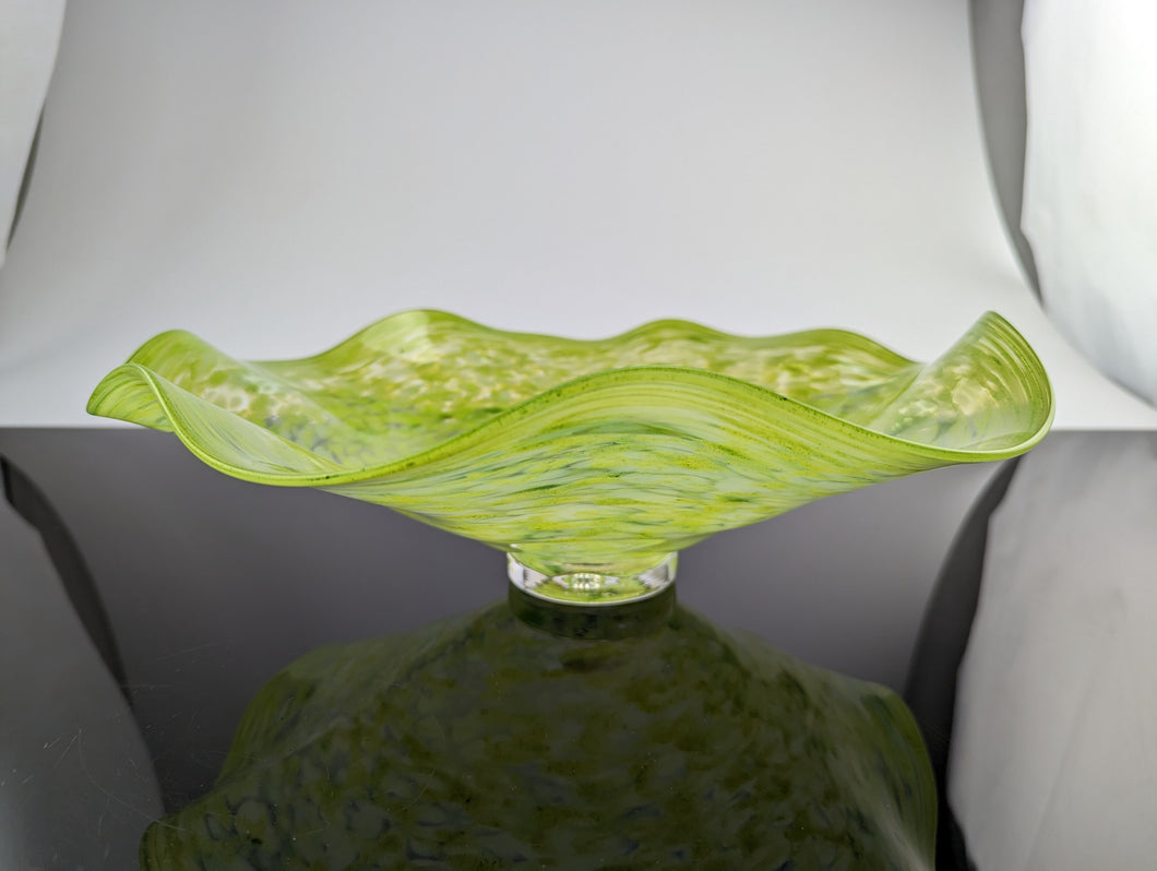 Mossy green plate bowl